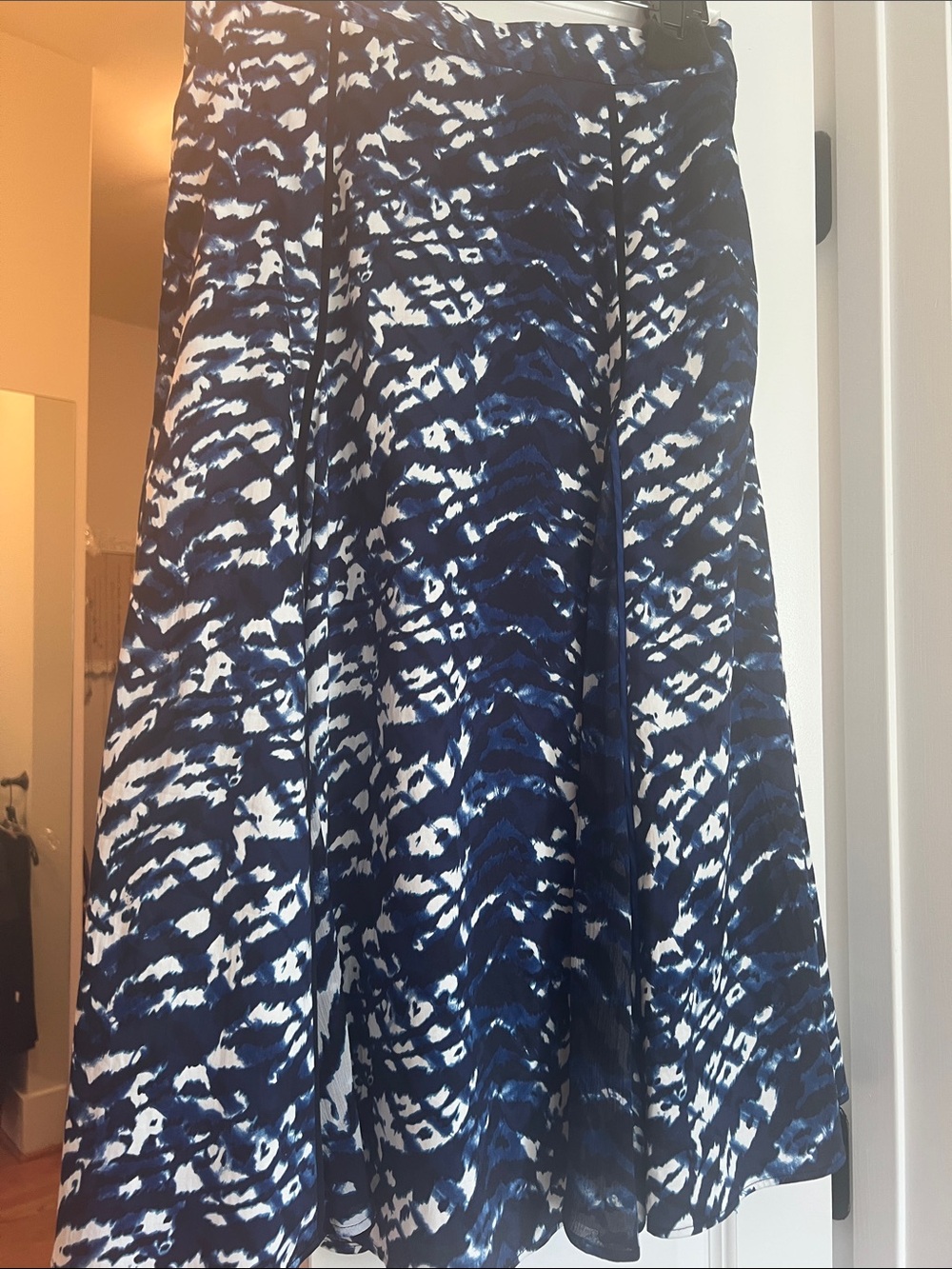 Diane Von Furstenberg Ruby Cotton Poplin Chiffon skirt